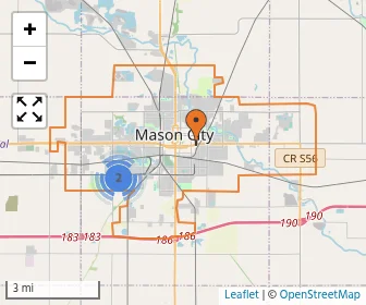 Area schools map
